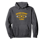 Sacred Heart Flames Soccer Ball 2025 Hoodie - Fun Novelty Design Men Women