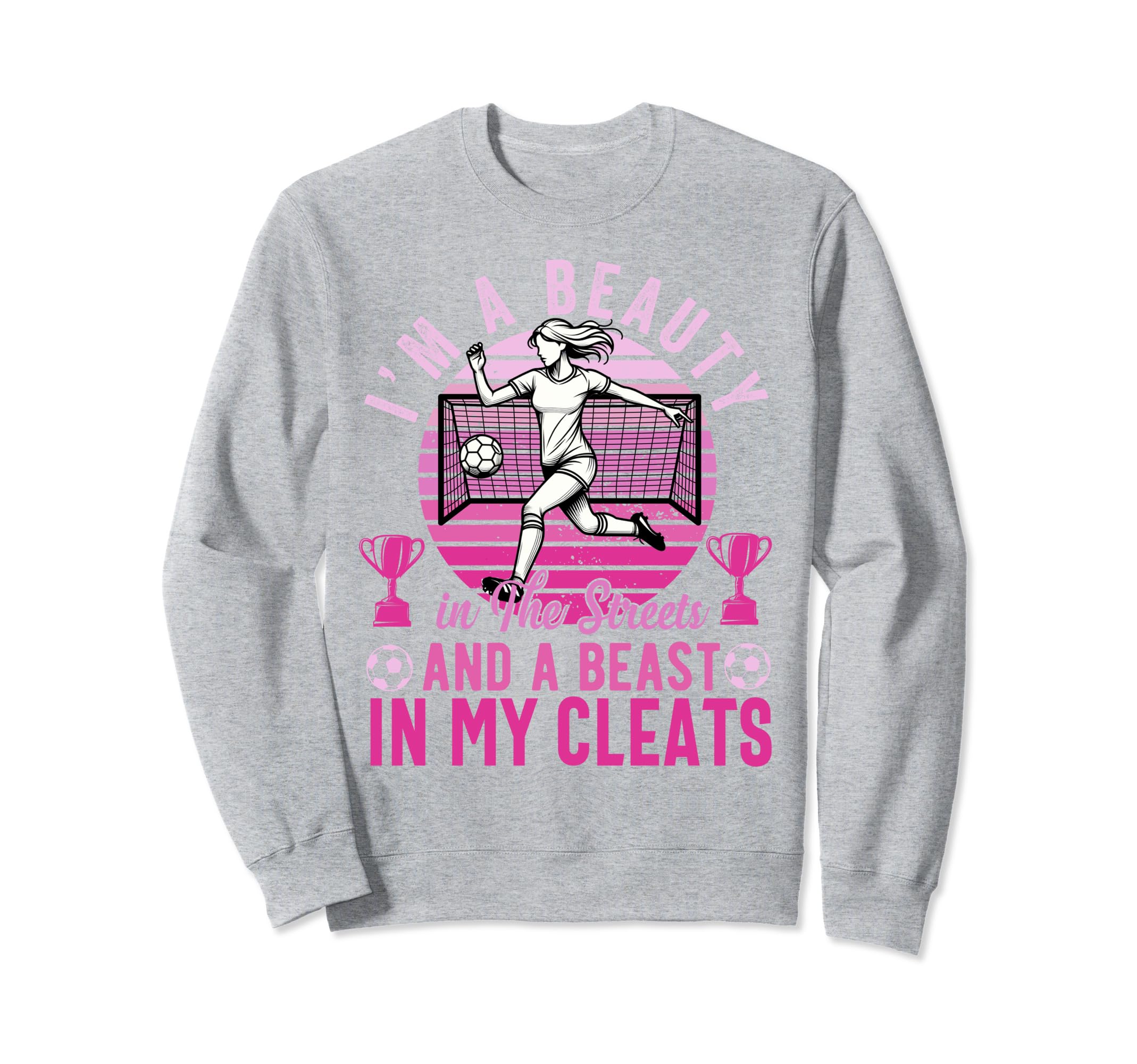Im Beauty Streets Soccer Sweatshirt - Casual Everyday Wear for Adults