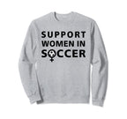 Support Soccer Player Soccer Fan Sweatshirt - Minimalist Print Unisex