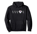 Korean Heartbeat I Love South Korea Heart Hoodie - Unique Graphic Unisex