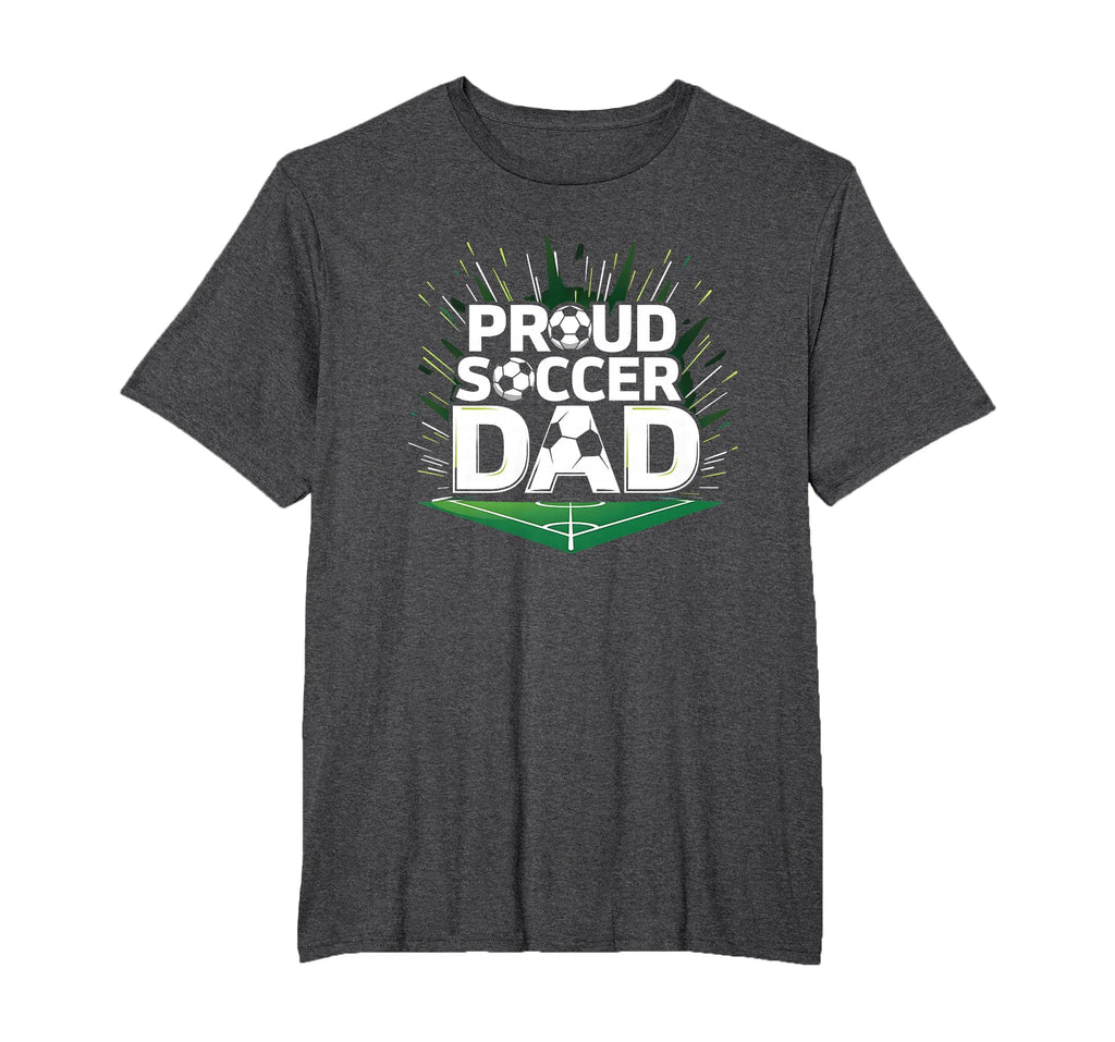 Proud Soccer Dad Cheering Sideline T-Shirt - Unique Graphic for Adults