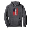 American Flag Soccer Rustic Hoodie - Casual Everyday Wear Unisex