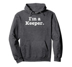Funny Soccer Im Keeper Distressed Hoodie - Novelty Apparel Men Women