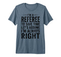 Funny Referee Soccer Football Sports T-Shirt - Custom Art Print Men Women