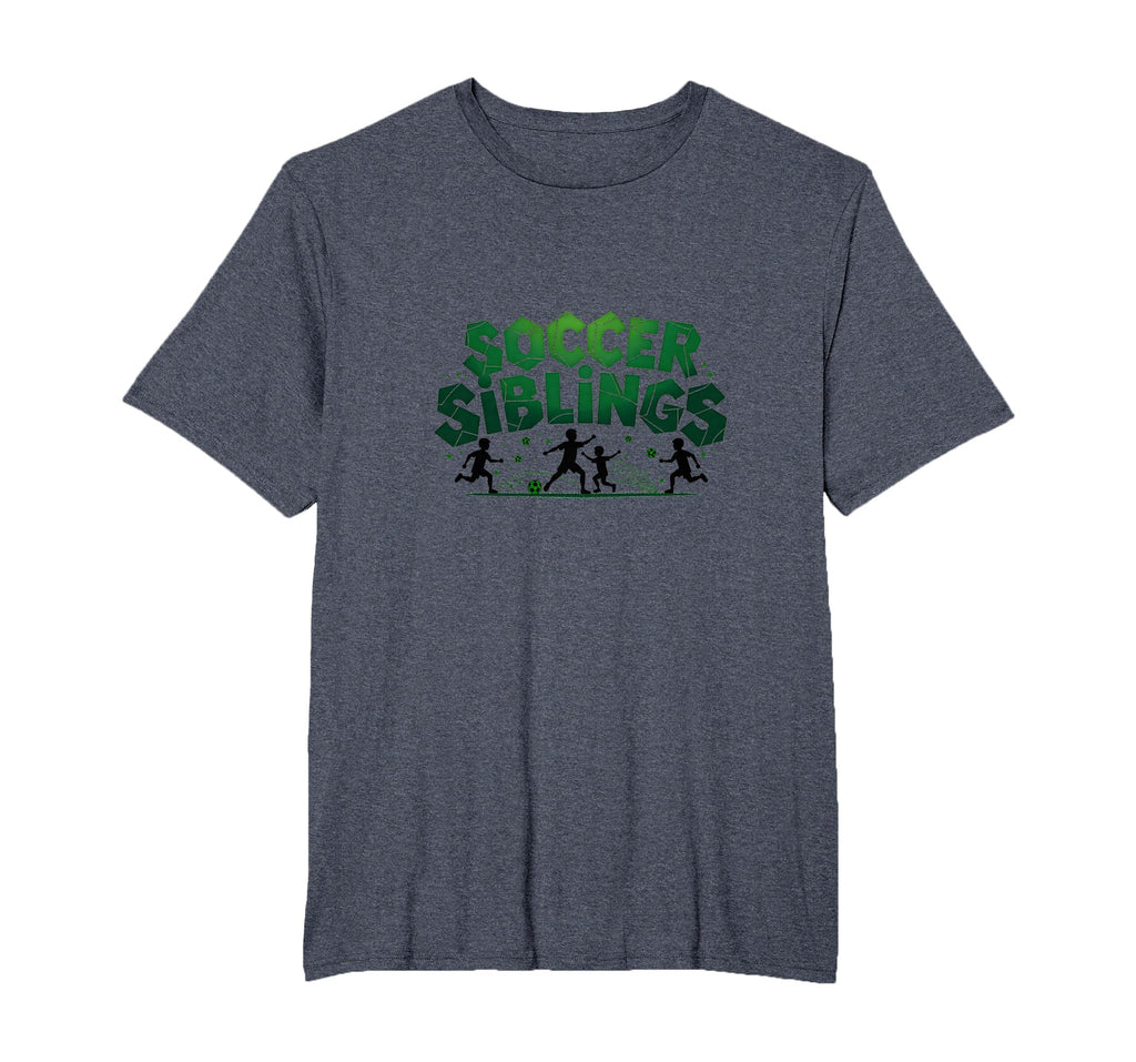 Soccer Siblings Family Teamwork T-Shirt - Casual Everyday Wear Unisex