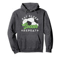 Eat Sleep Soccer Repeat Distressed Hoodie - Trendy Graphic for Adults