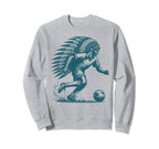 Funny Native American Player Soccer Sweatshirt - Novelty Apparel Men Women