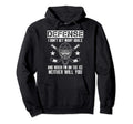 Funny Ice Hockey Defenseman Goalkeeper Hoodie - Graphic Print for Adults