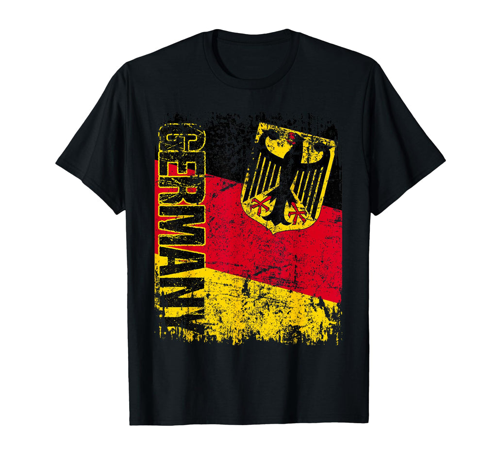 Germany Flag Distressed Germany Small T-Shirt - Minimalist Print Unisex