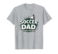 Soccer Dad Louder Than Mom Heather Grey T-Shirt - Unique Graphic Unisex