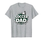 Soccer Dad Louder Than Mom Heather Grey T-Shirt - Unique Graphic for Adults