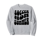 Soccer Mom Summer Groovy Mothers Sweatshirt - Minimalist Print Men Women