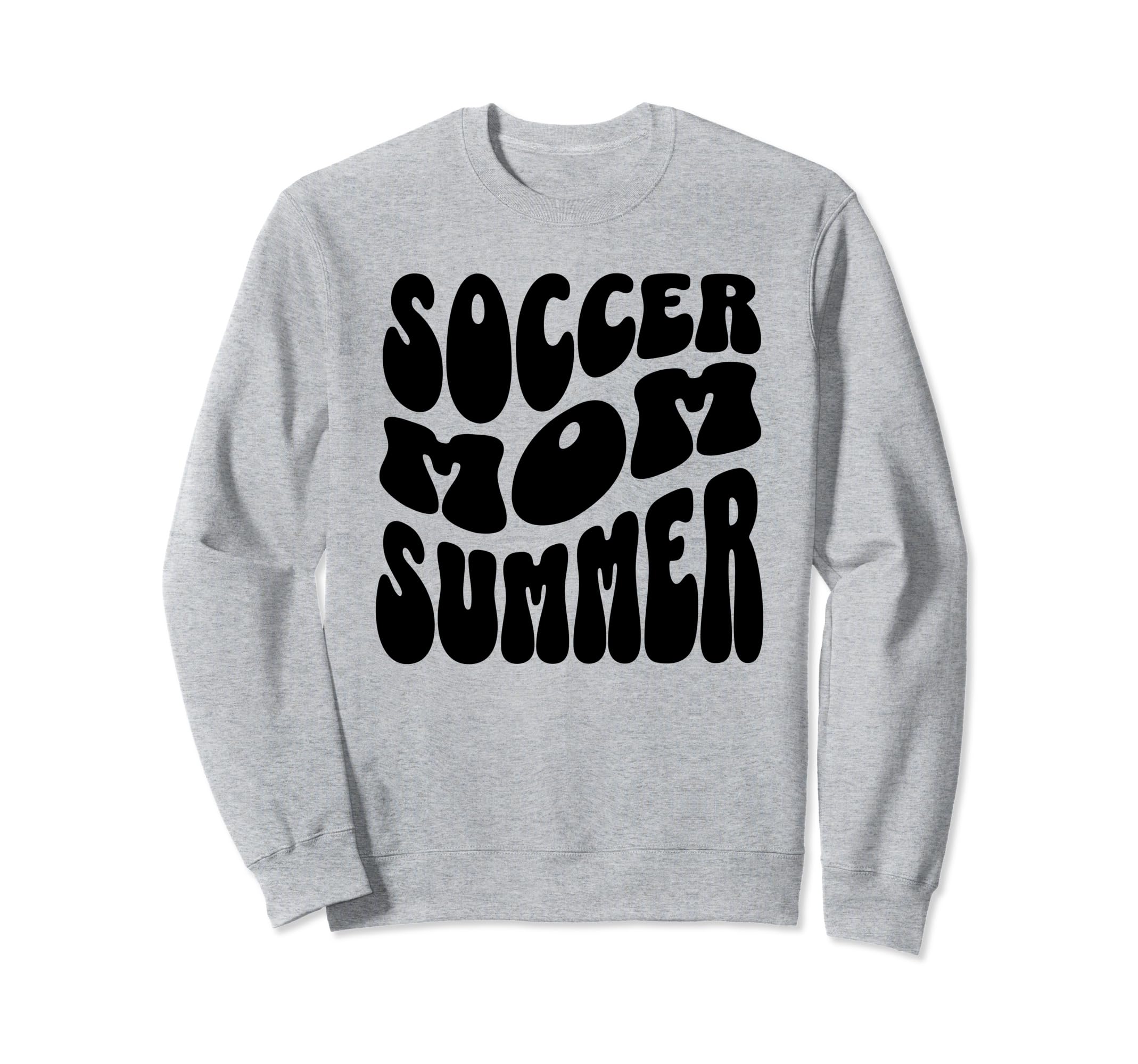 Soccer Mom Summer Groovy Mothers Sweatshirt - Minimalist Print Men Women