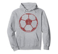 Funny Word Cloud Soccer Ball Gift Hoodie - Fun Novelty Design Men Women