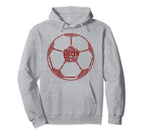 Funny Word Cloud Soccer Ball Gift Hoodie - Fun Novelty Design Men Women