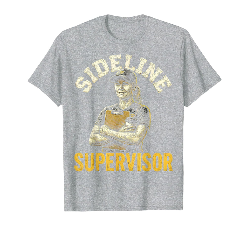 Sideline Supervisor Proud Soccer Mom T-Shirt - Custom Art Print Unisex