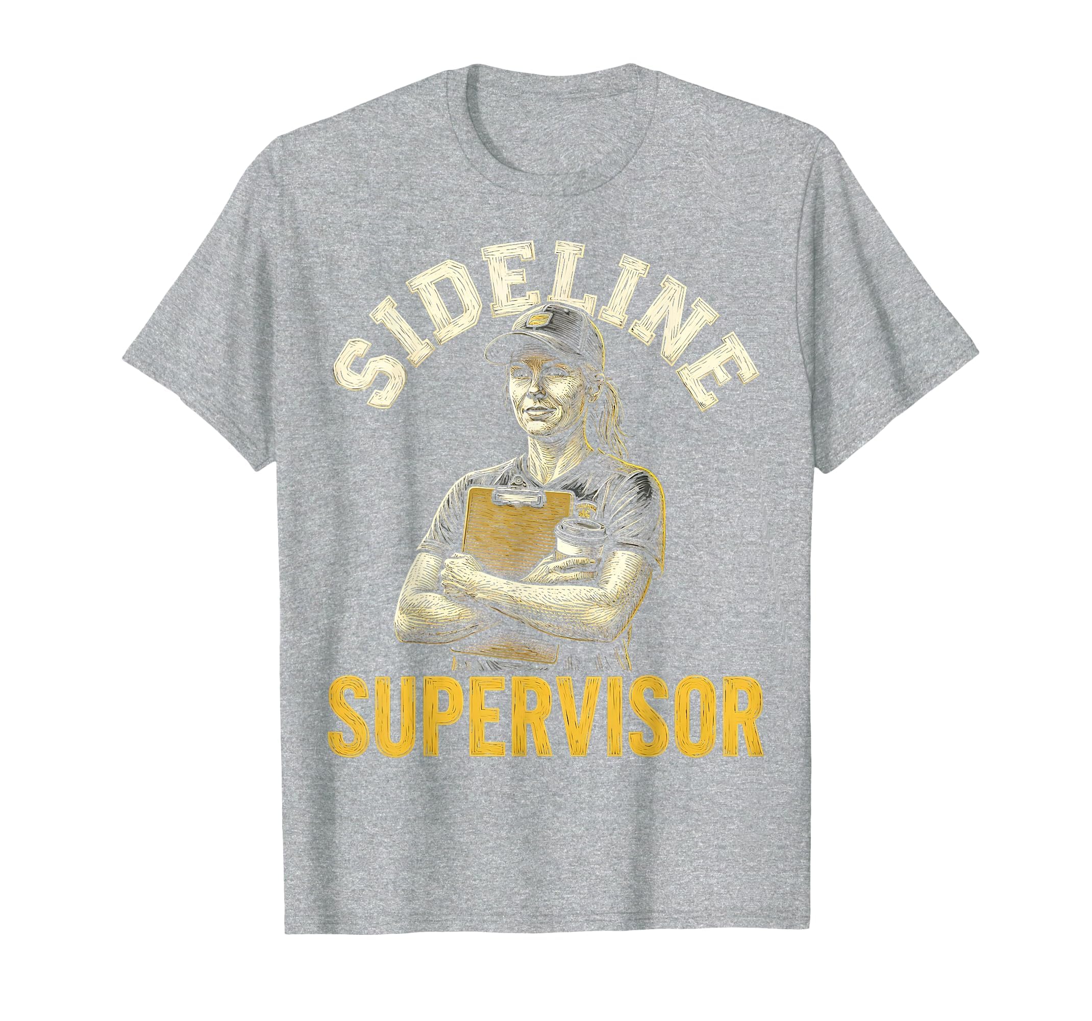 Sideline Supervisor Proud Soccer Mom T-Shirt - Custom Art Print Unisex