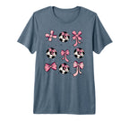 Soccer Ball Coquette Bow Game Day Soccer T-Shirt - Minimalist Print Unisex