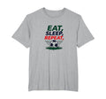 Eat Sleep Soccer Repeat Funny Sports T-Shirt - Minimalist Print Men Women