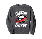 Team Captain Energy Soccer Sweatshirt - Minimalist Print Unisex