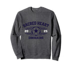Sacred Heart Dinosaurs Soccer Ball Sweatshirt - Aesthetic Graphic Unisex