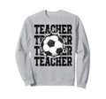 Soccer Teacher Cracked Wall Sweatshirt - Aesthetic Graphic Men Women
