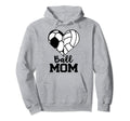 Ball Mom Funny Soccer Volleyball Player Hoodie - Trendy Graphic Men Women