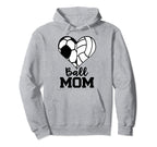 Ball Mom Funny Soccer Volleyball Player Hoodie - Trendy Graphic Men Women