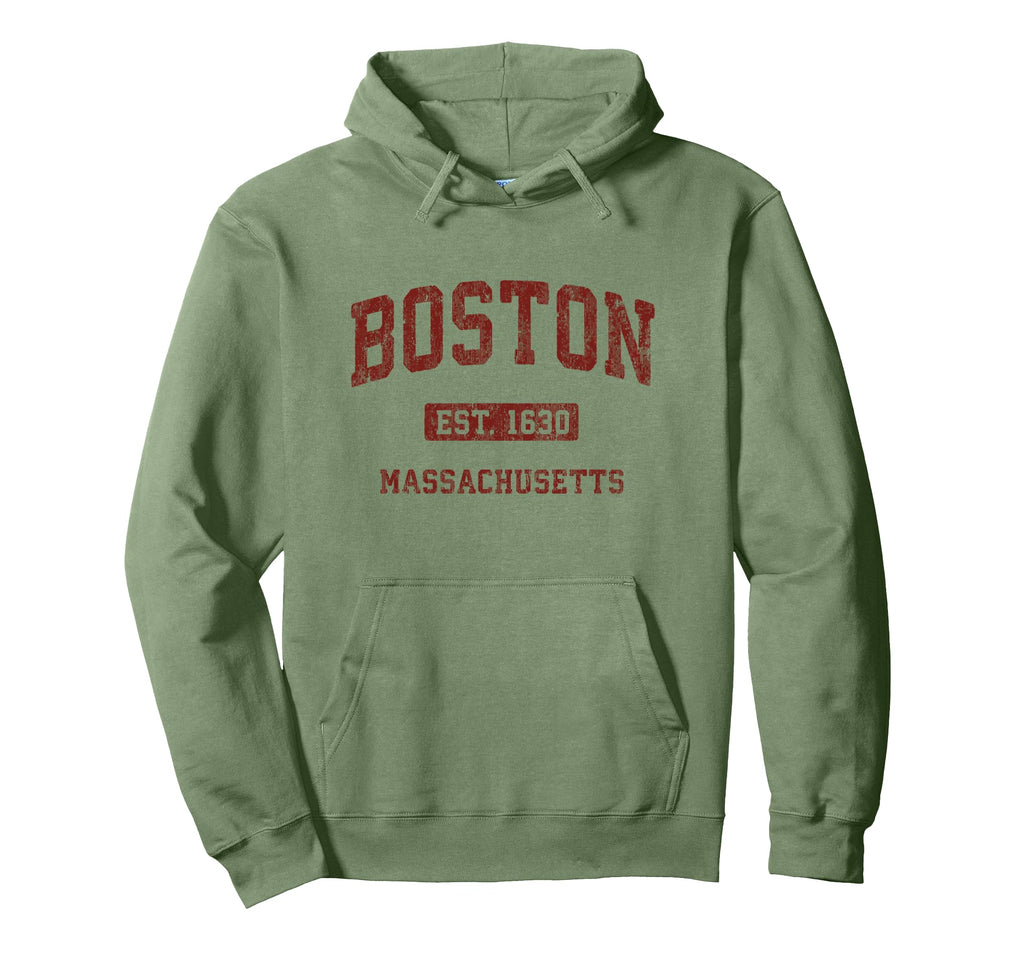 Boston Massachusetts Ma Athletic Sports Hoodie - Graphic Print Unisex