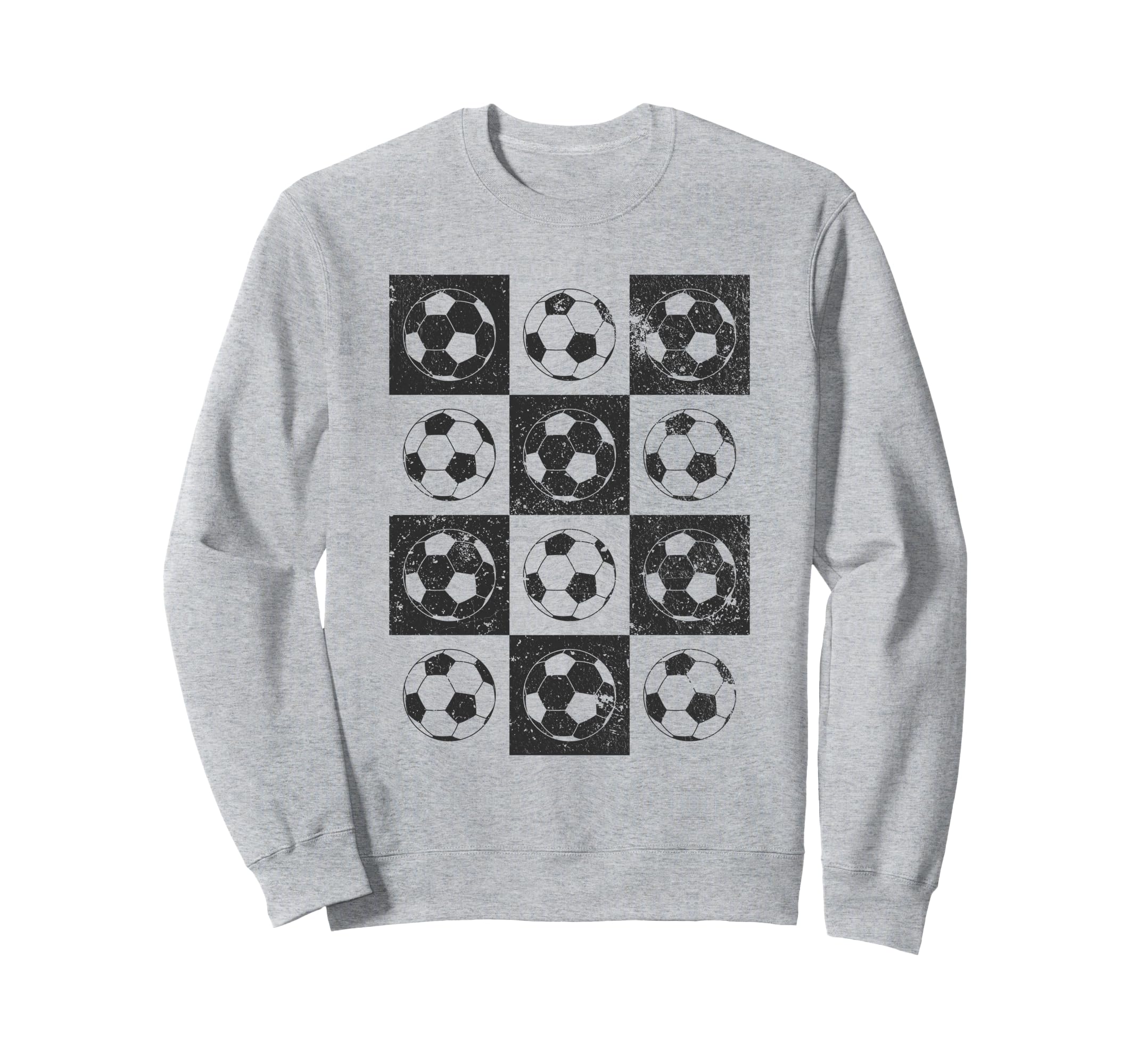 Checkerboard Checkered Soccer Sweatshirt - Streetwear Style for Adults