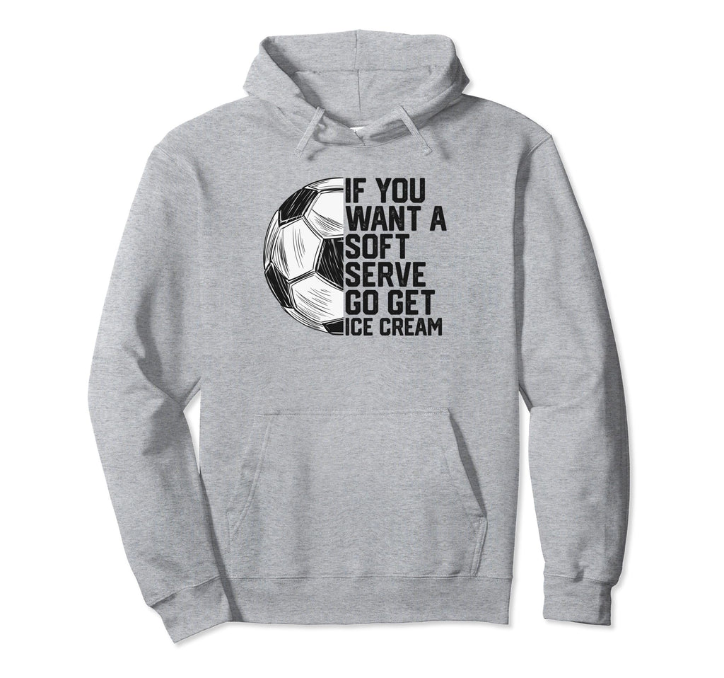 Funny Soccer Soccer Lovers Funny Hoodie - Minimalist Print for Adults