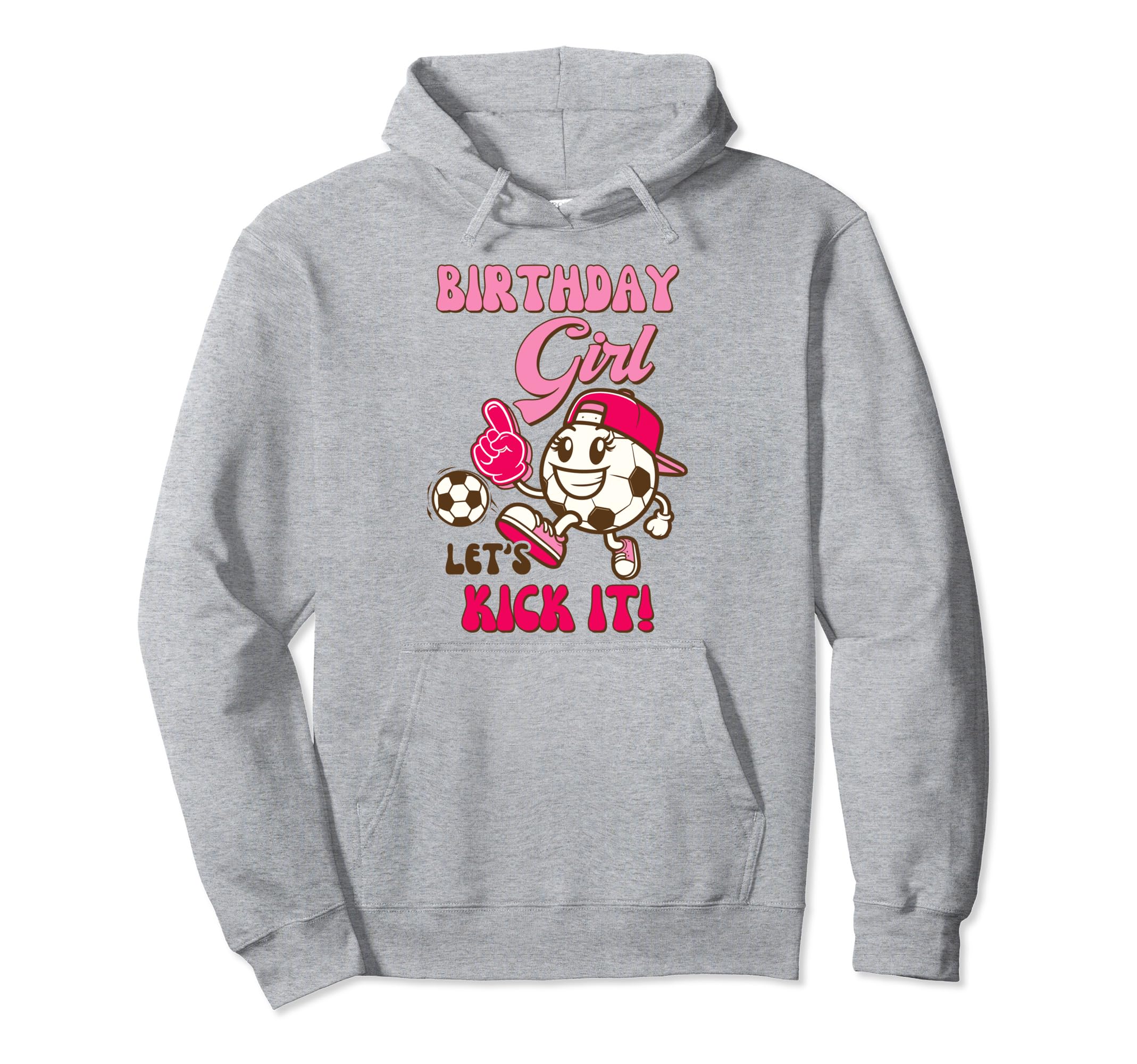 Soccer Birthday Soccer Birthday Lets Kick Hoodie - Custom Art Print Unisex