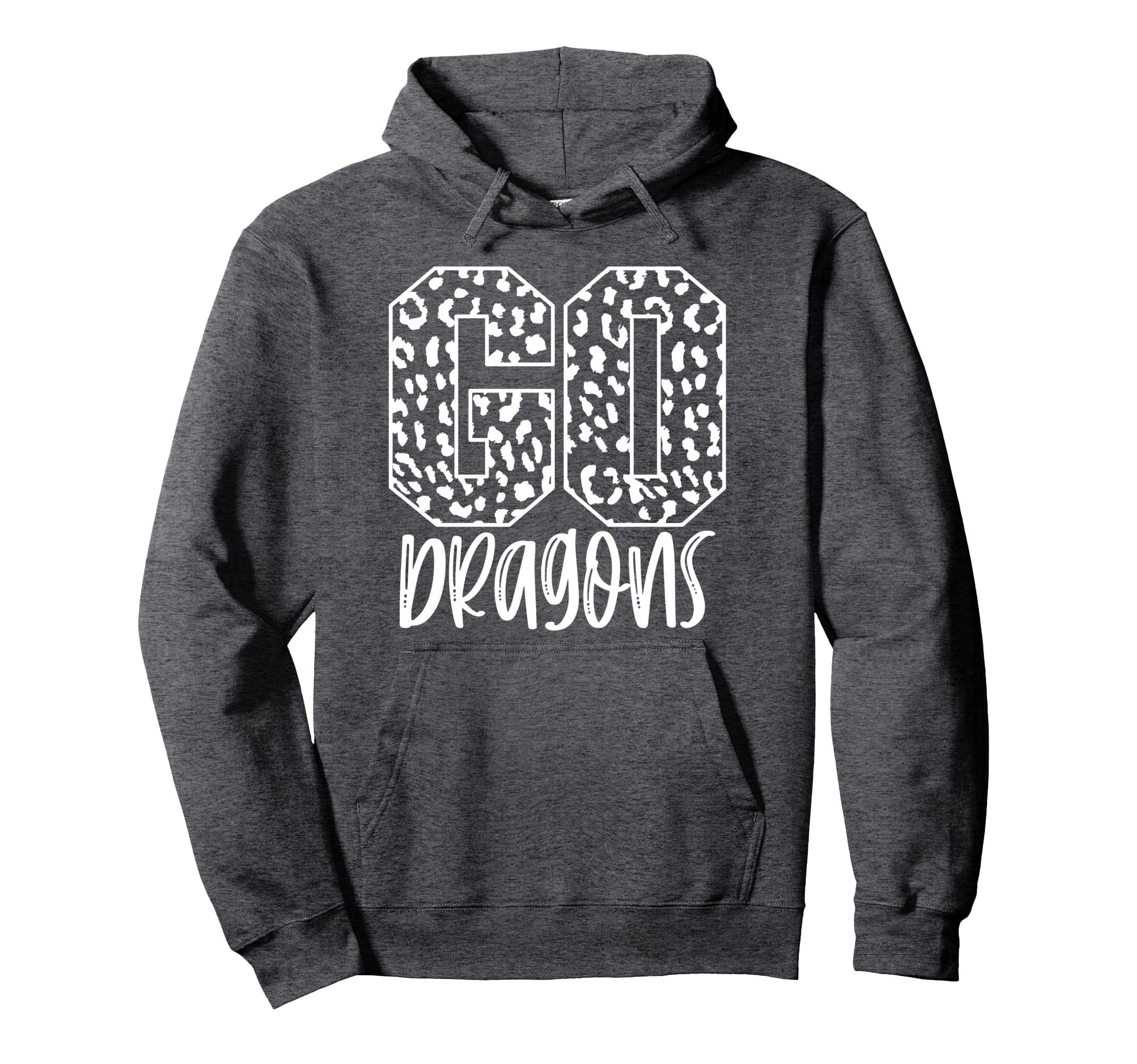 Dragons Team Mascot School Spirit Game Hoodie - Minimalist Print Unisex