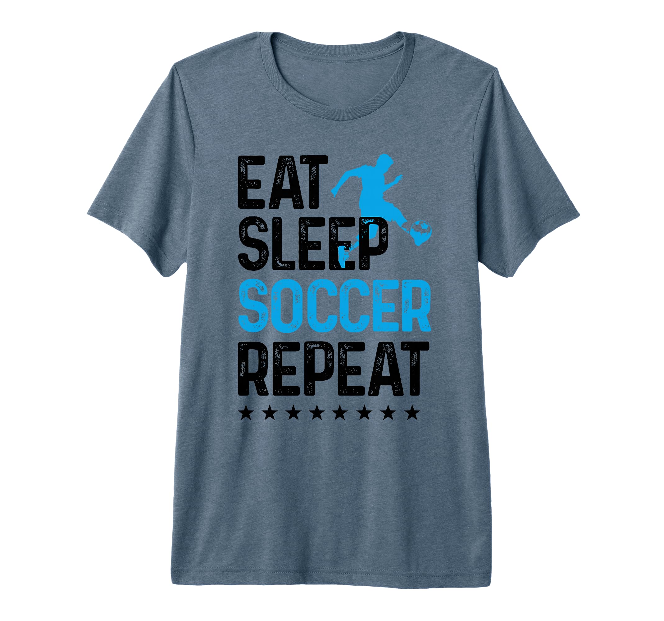 Eat Sleep Soccer Repeat Sport Player T-Shirt - Novelty Apparel Men Women