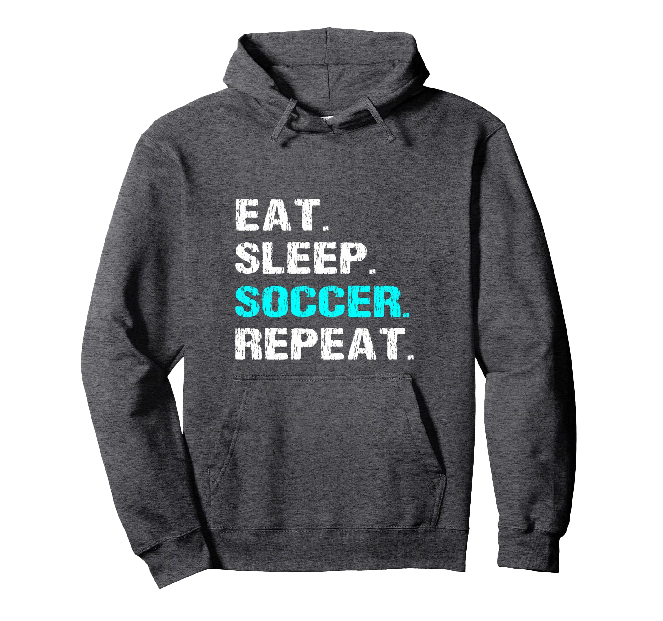 Eat Sleep Soccer Repeat Funny Player Hoodie - Graphic Print Men Women