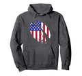 Usa Flag American Rugby Player Coach Hoodie - Custom Art Print Men Women