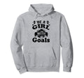 Kicking Soccer Ball Teen Be Goals Hoodie - Custom Art Print Unisex