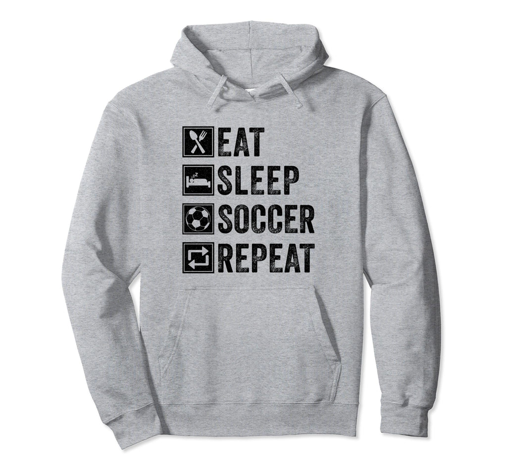 Eat Sleep Soccer Repeat Gifts Soccer Hoodie - Aesthetic Graphic Unisex