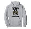 My Heart Is That Field Messy Bun Soccer Hoodie - Unique Graphic Men Women