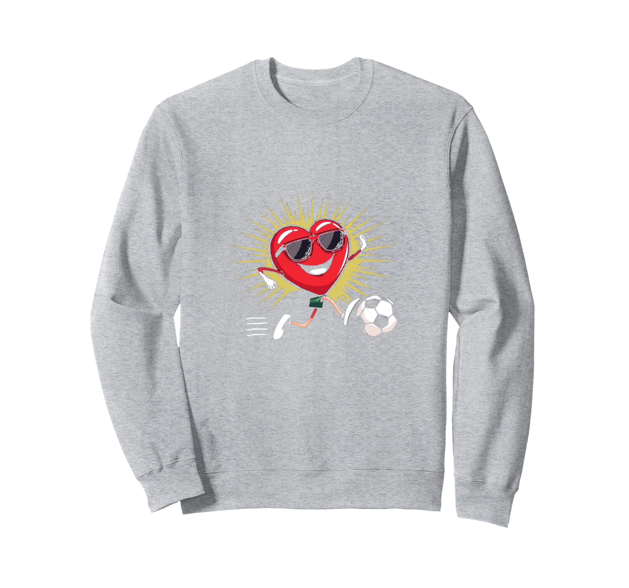 Heart Soccer Gift T-Shirt - Trendy Graphic for Adults