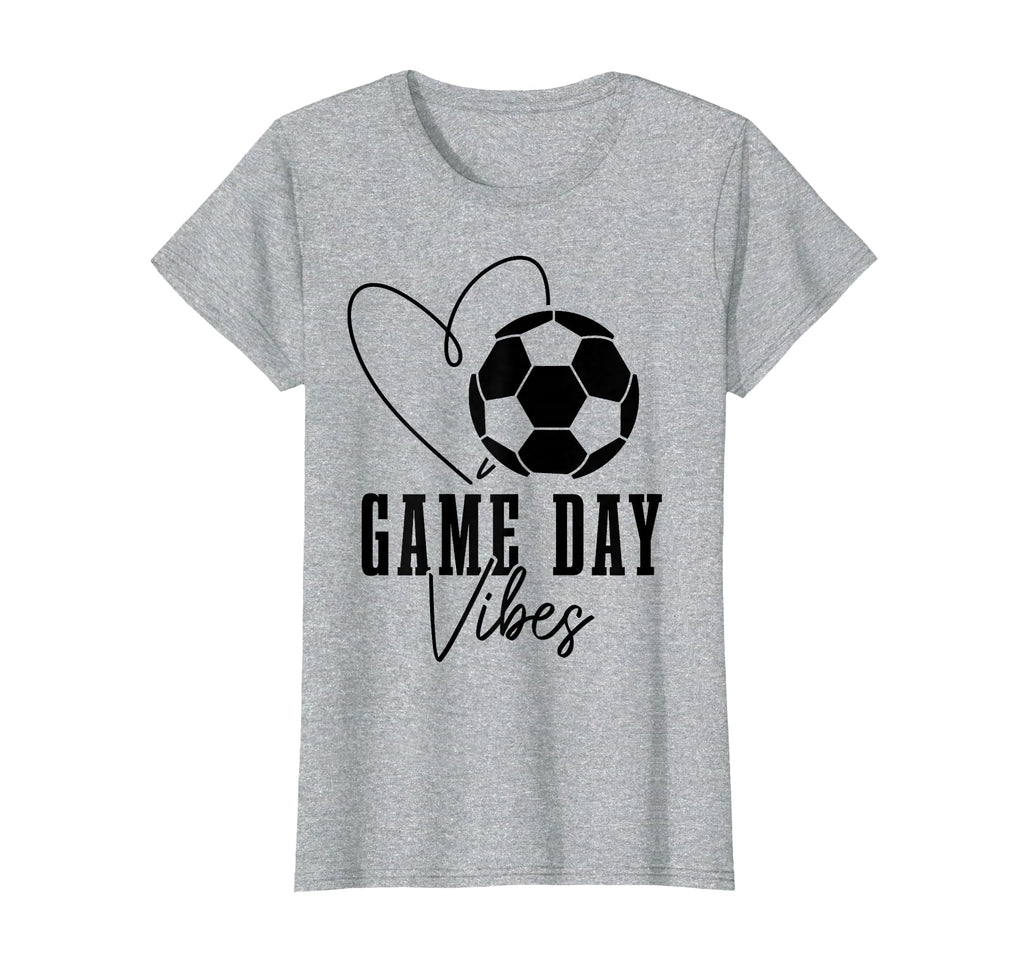 Soccer Player Game Day Vibes T-Shirt - Casual Everyday Wear Men Women