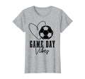 Soccer Player Game Day Vibes T-Shirt - Casual Everyday Wear Men Women