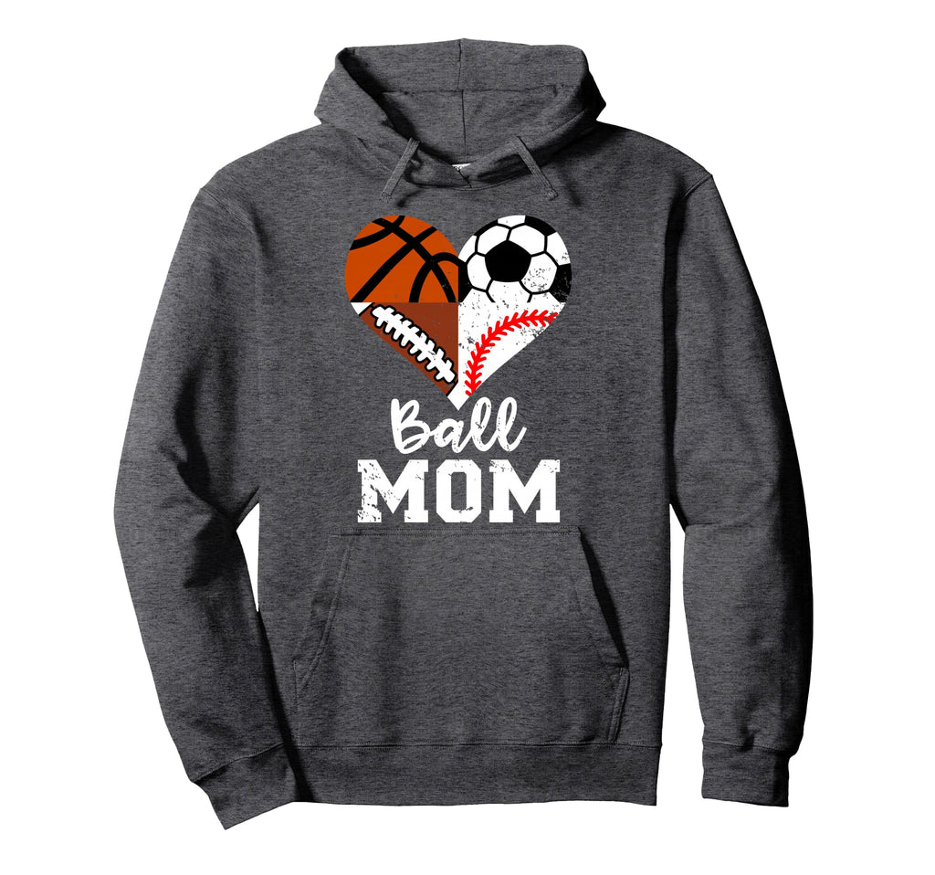 Ball Mom Funny Soccer Football Hoodie - Casual Everyday Wear Men Women