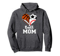 Ball Mom Funny Soccer Football Hoodie - Casual Everyday Wear Men Women