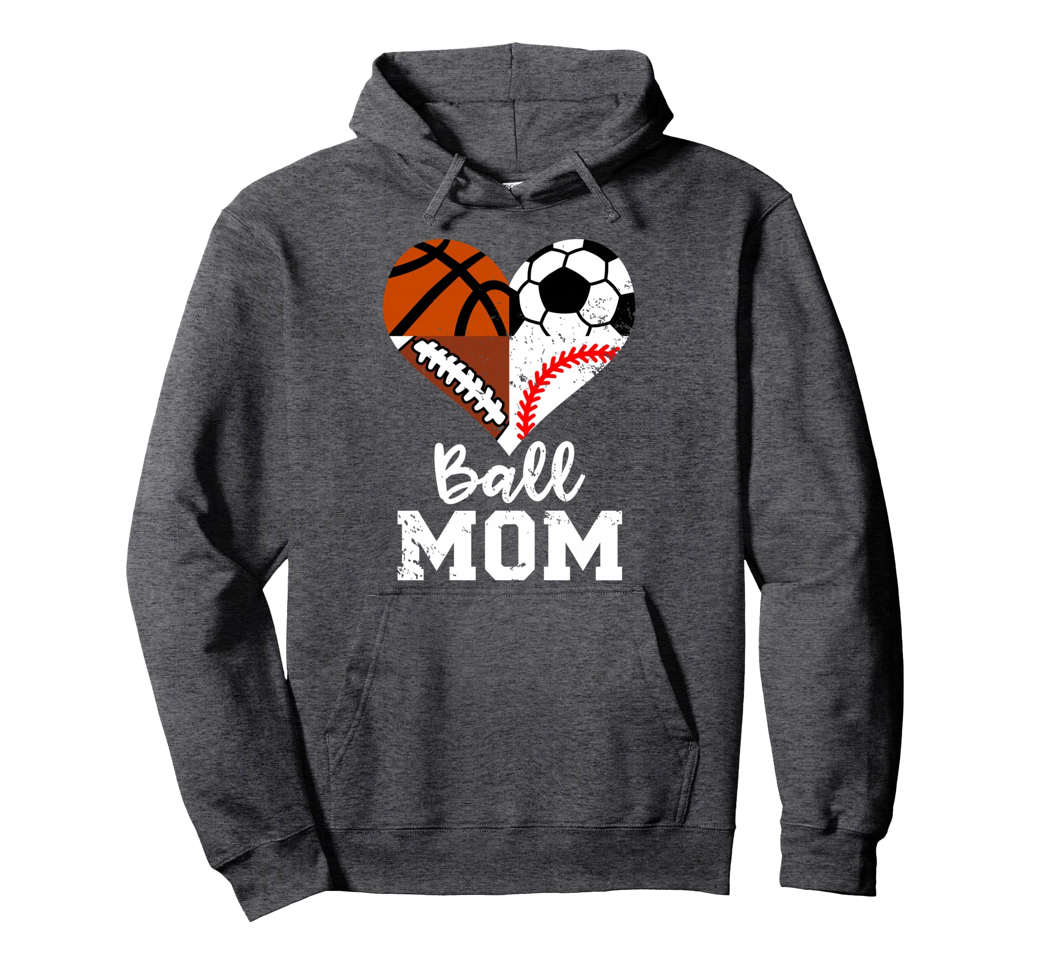 Ball Mom Funny Soccer Football Hoodie - Casual Everyday Wear Men Women
