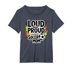 Loud And Proud Soccer Mom Womens Plus Sweatshirt - Trendy Graphic Unisex