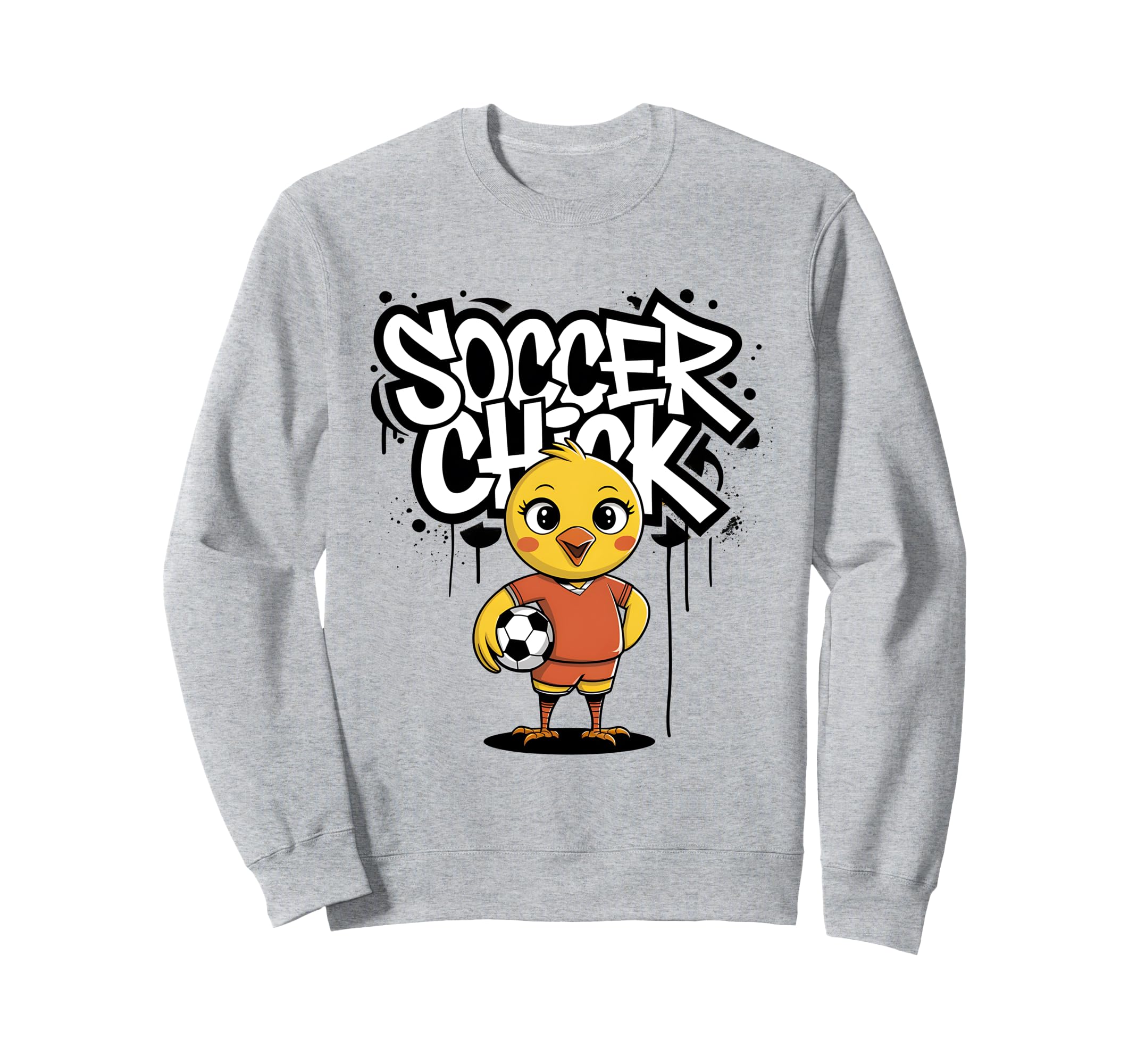 Soccer Chick Soccer Player Soccer Sweatshirt - Trendy Graphic Unisex