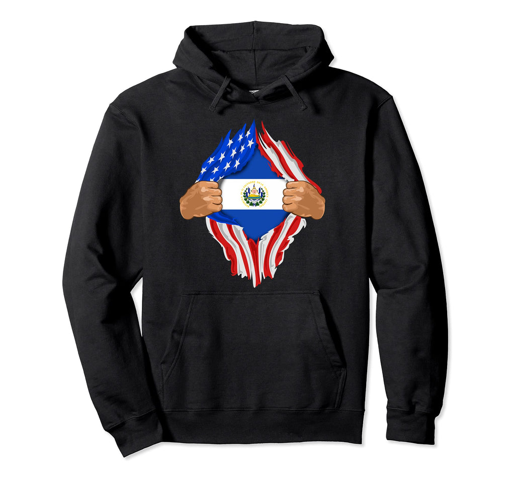 Salvadoran Blood Inside Me El Hoodie - Streetwear Style for Adults