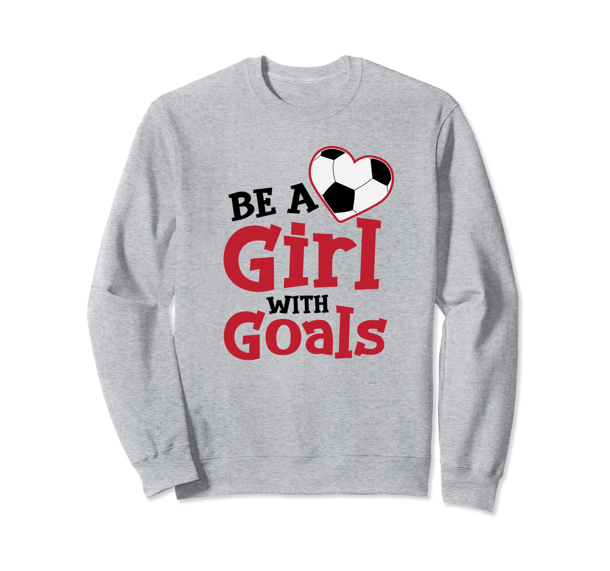Be Heart Shaped Soccer Teenager Sweatshirt - Trendy Graphic Unisex