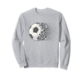 Soccer Ball Soccer Heart Soccer Sweatshirt - Minimalist Print Men Women
